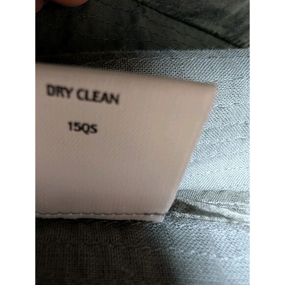 EILEEN FISHER Womens Tussan Silk Open Front Jacket Dim Sage Green Sz M Elegant - Picture 6 of 11